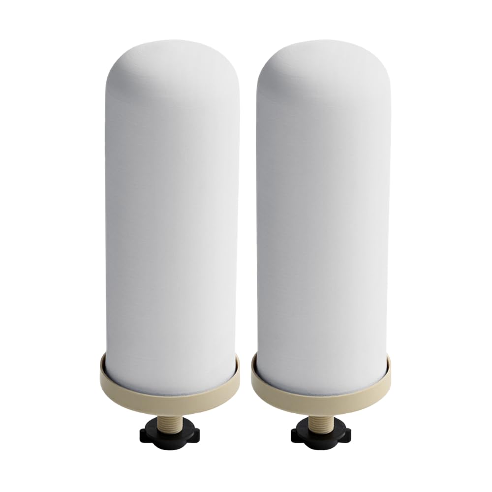 Culligan with MaxClear Technology 7” Gravity Ceramic Water Filter Compatible with all Gravity Water Filter Systems, NSF/ANSI Certified to Reduce Lead, Microplastics, Total PFAS, 2-Pack