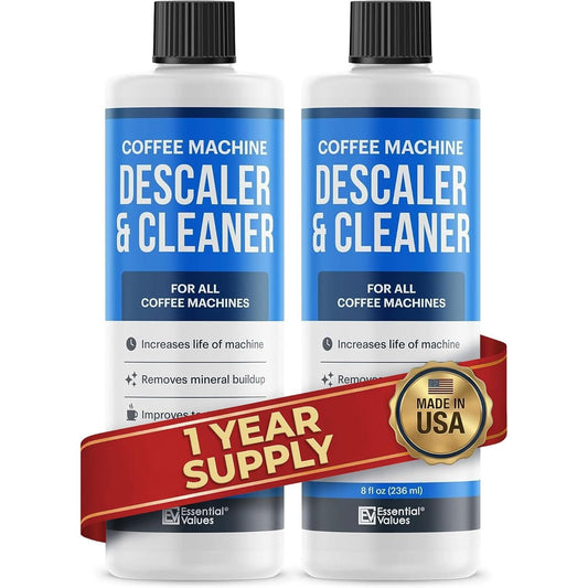 Coffee machine descaler cleaner filter for automatic coffee makers and espresso machines, designed to remove mineral buildup.