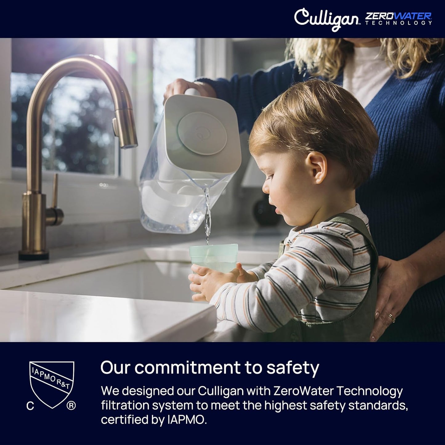 New Culligan with ZeroWater Technology 10-Cup Water Filter Pitcher