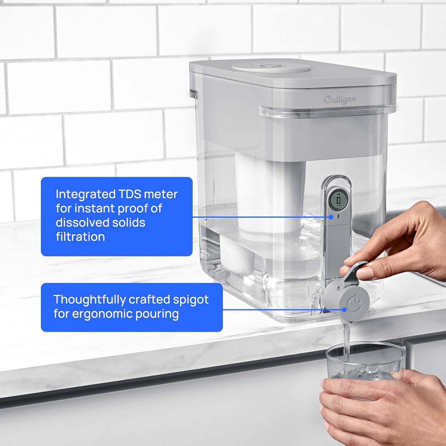 New Culligan with ZeroWater Technology 32-Cup Water Filter Dispenser