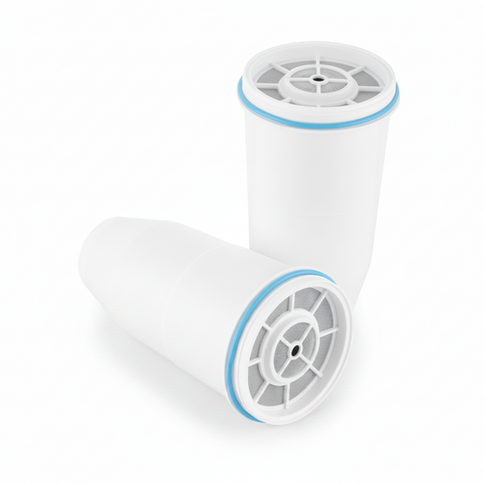 Two 5-stage replacement filters from Zero Filter Store, showing their detailed filter components for clean water filtration.