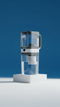 Modular filtration pitcher with quick-release lid from Zero Filter Store, showing the pitcher’s sleek design and filter compartment.