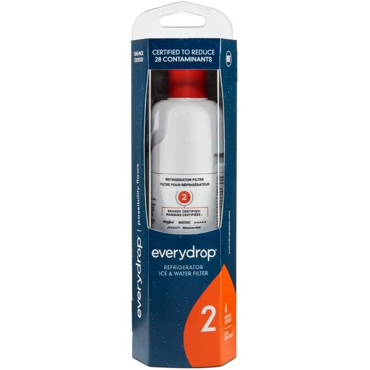 EveryDrop by Whirlpool PhoenixBucketTitleBTF refrigerator water filter 2, showing the filter with label and packaging.