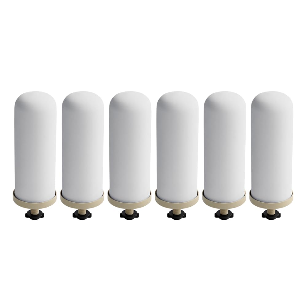 Culligan with MaxClear Technology 7” Gravity Ceramic Water Filter Compatible with all Gravity Water Filter Systems, NSF/ANSI Certified to Reduce Lead, Microplastics, Total PFAS, 2-Pack