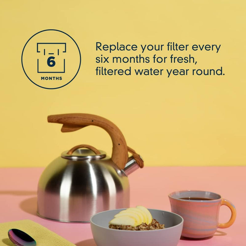 Everydrop by Whirlpool Refrigerator Water Filter 1 installed in a fridge, showing the filter's compact design and filter cartridge