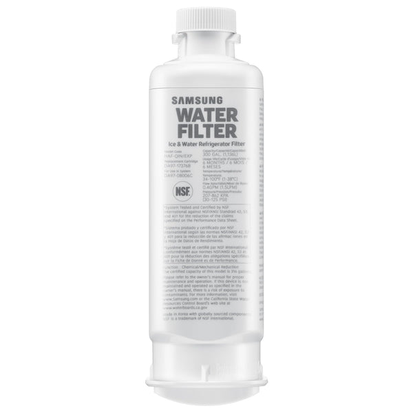 Samsung HAF-QIN/EXP refrigerator water filter replacement, genuine Samsung filter for clean, fresh drinking water.