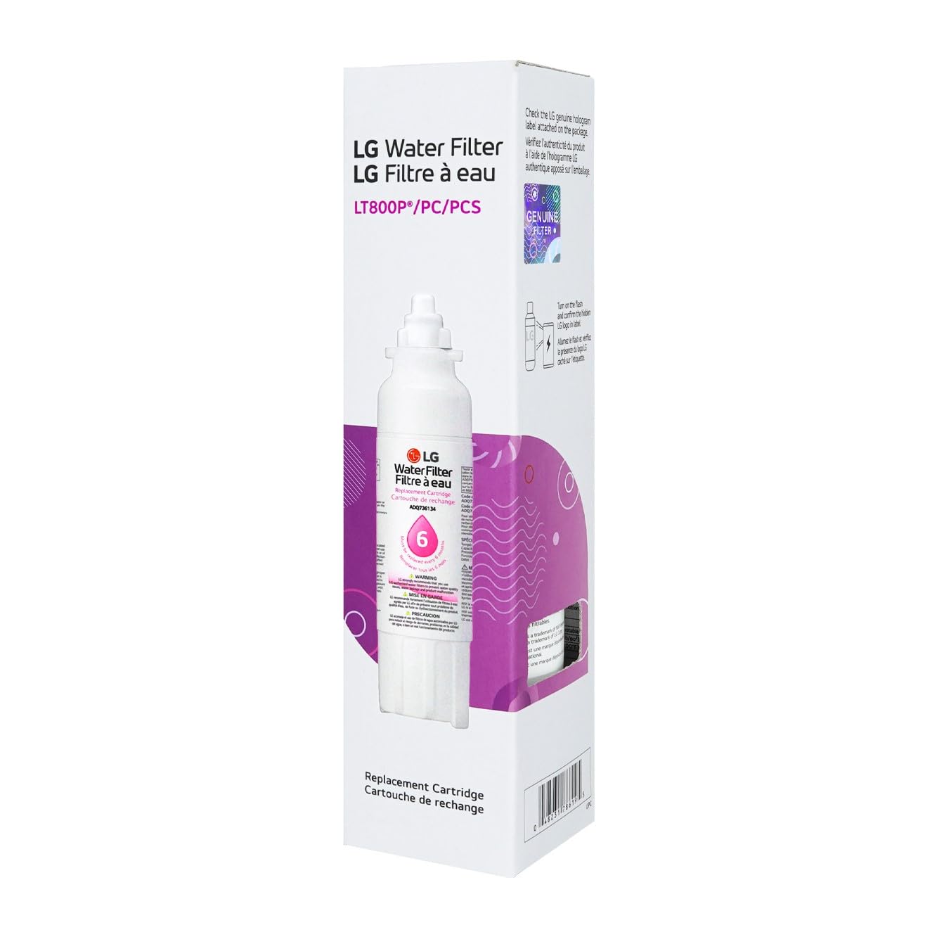 LG LT800P Refrigerator Water Filter