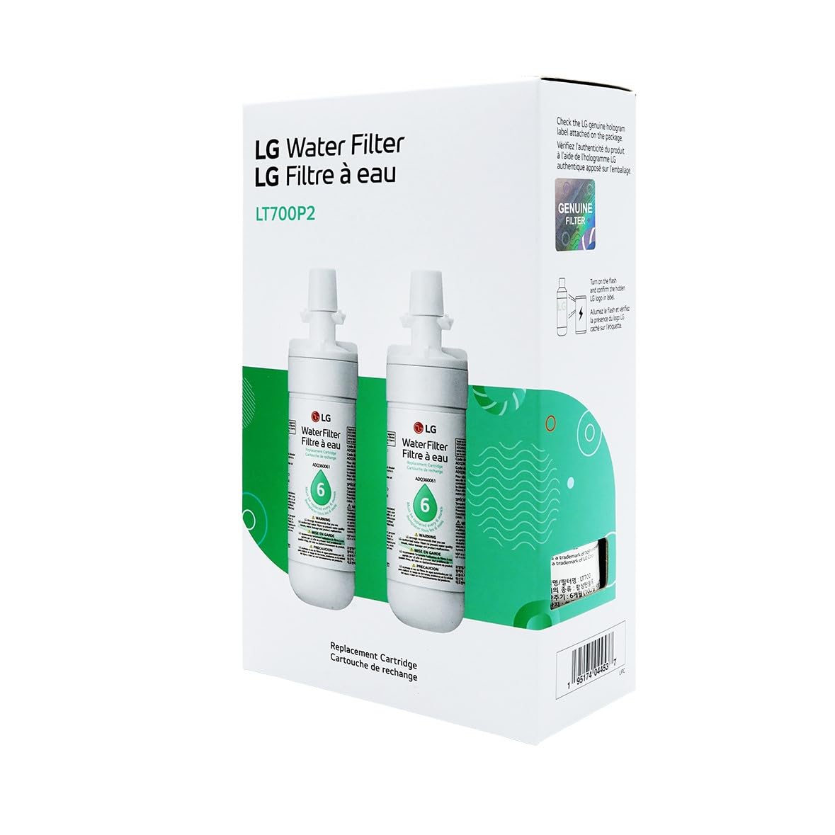 LG LT700P Refrigerator Water Filter