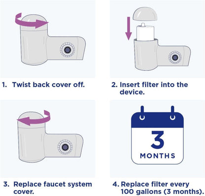 PUR® PLUS RF-9999 faucet mount replacement filter, 2-pack
