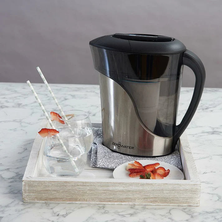 Zero Filter 8-Cup Stainless Steel Pitcher