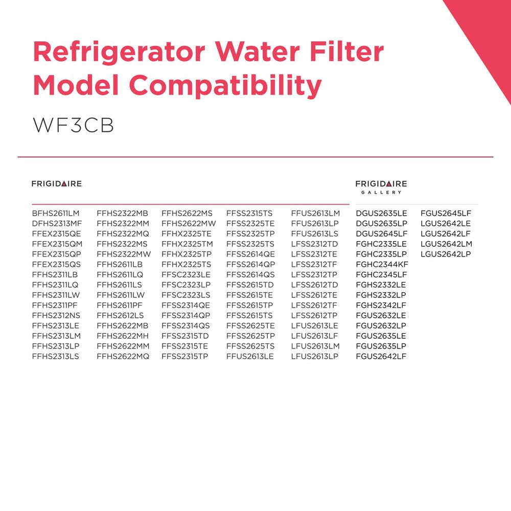 Frigidaire WF3CB PureSource3 Refrigerator Water Filter
