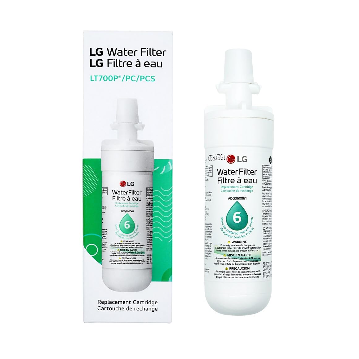 LG LT700P Refrigerator Water Filter