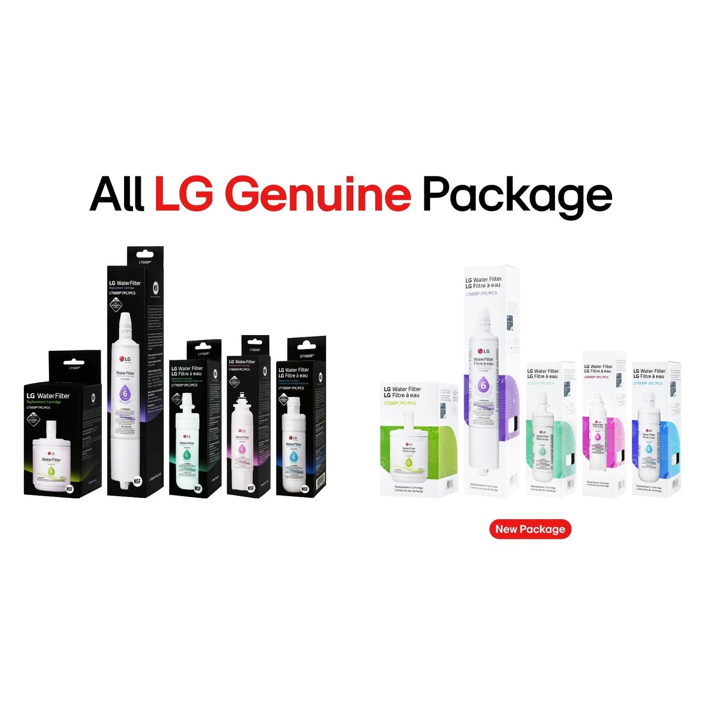 LG LT1000P Refrigerator Water Filter