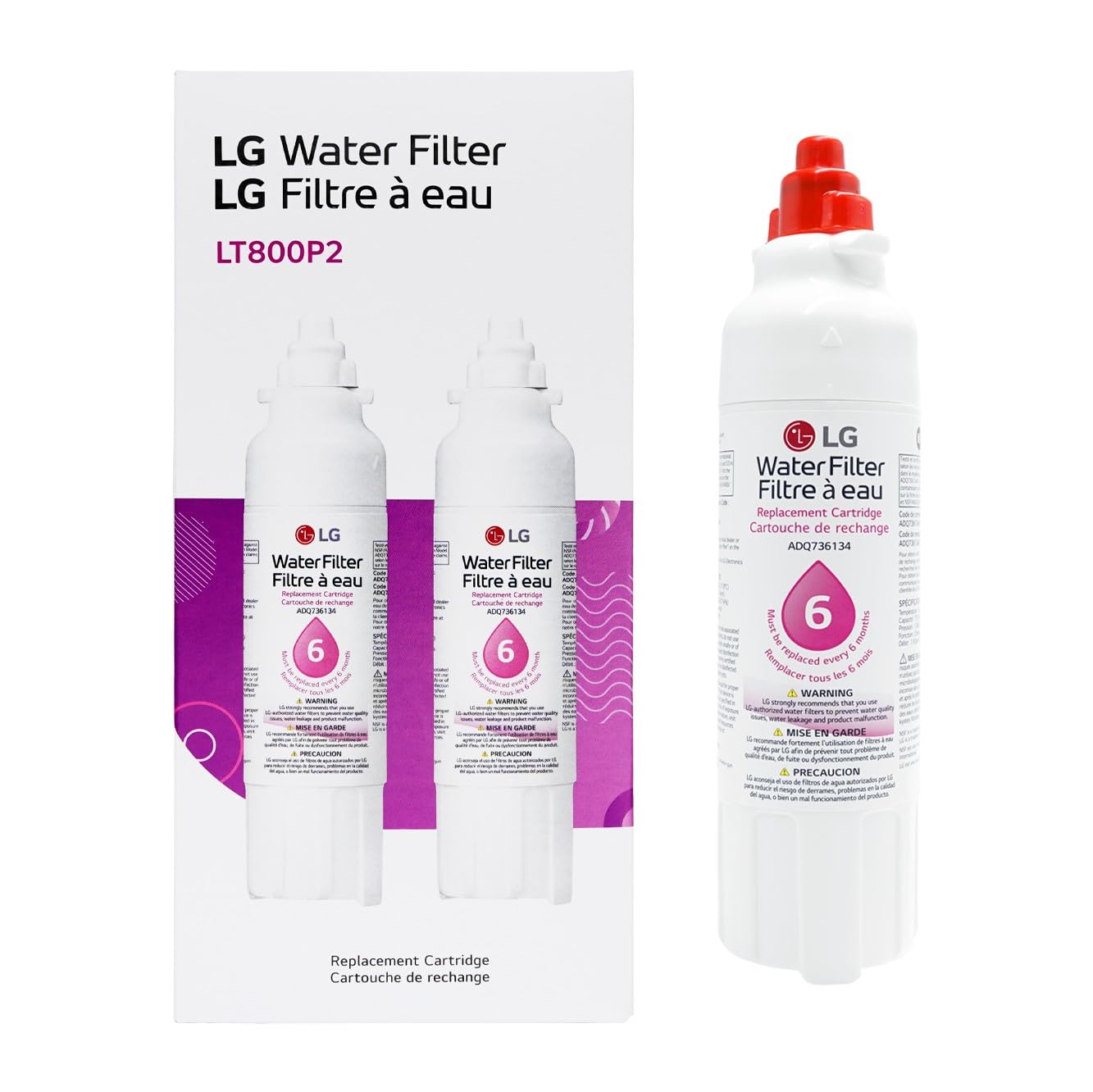 LG LT800P Refrigerator Water Filter