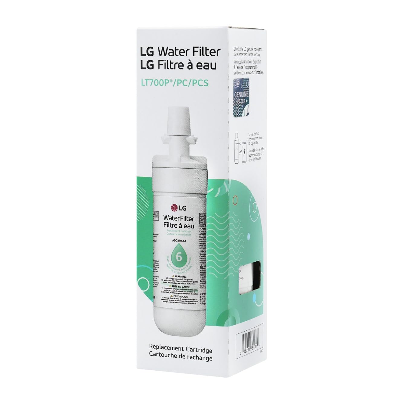 LG LT700P Refrigerator Water Filter