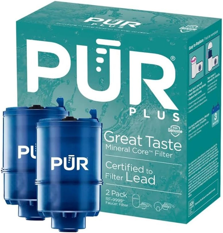 PUR® PLUS RF-9999 faucet mount replacement filter, 2-pack