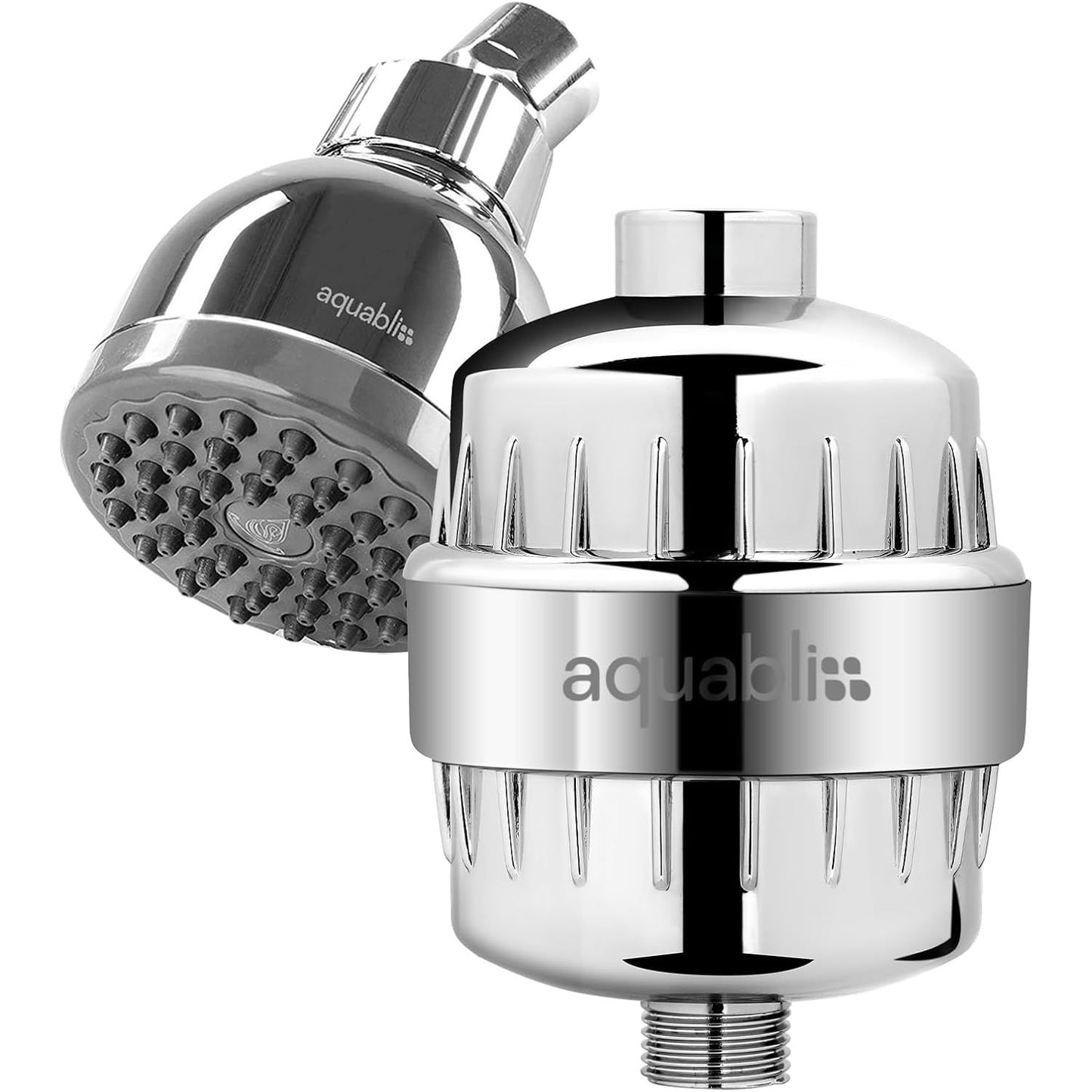 Aquabliss SF100 Shower Filter + TurboSpa Shower Head Bundle