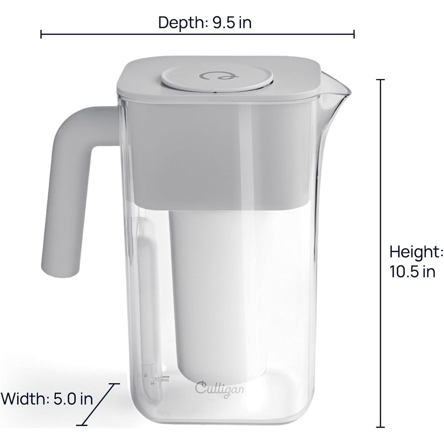 New Culligan with ZeroWater Technology 10-Cup Water Filter Pitcher