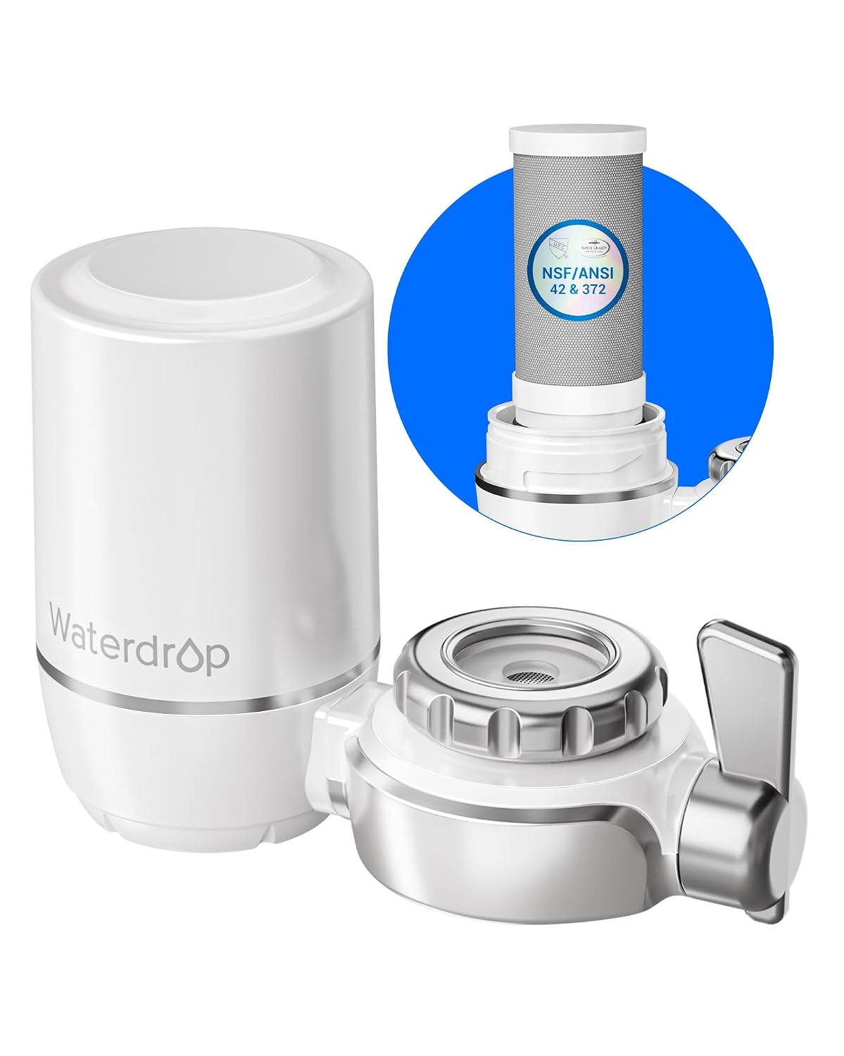 Waterdrop® WD-FC-01 faucet mount water filter system