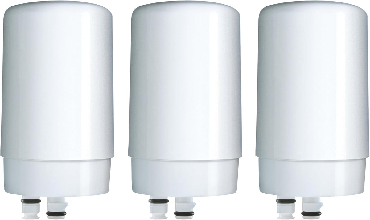 Brita® Elite faucet mount replacement filter, white, 3-pack