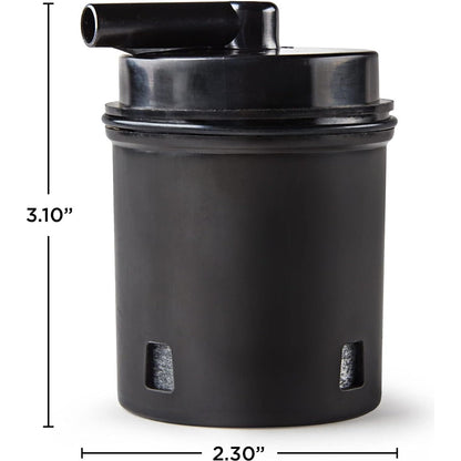 ZeroWater ExtremeLife faucet mount water filter attached to kitchen faucet, clear filter housing and water flow details visible