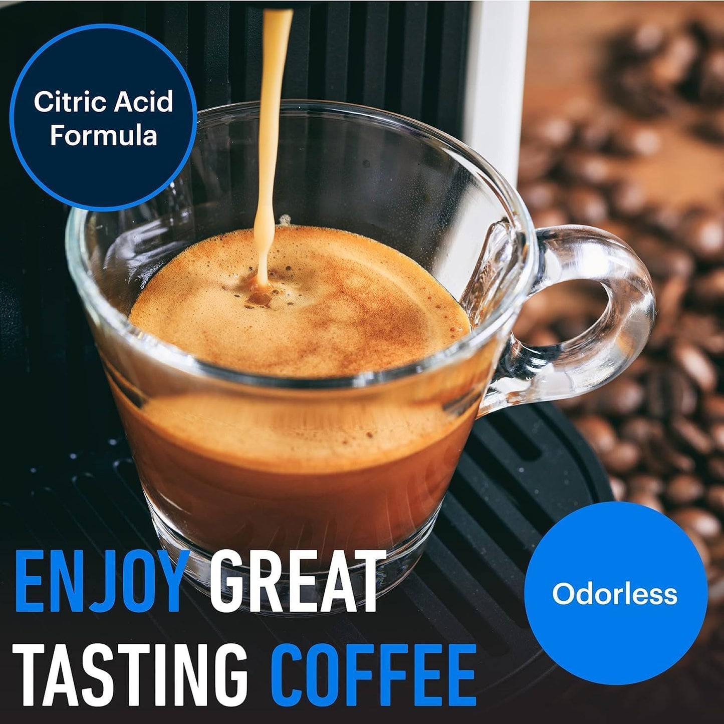 Coffee Machine Descaler Cleaner for all Automatic Coffee Makers & Espresso Machines