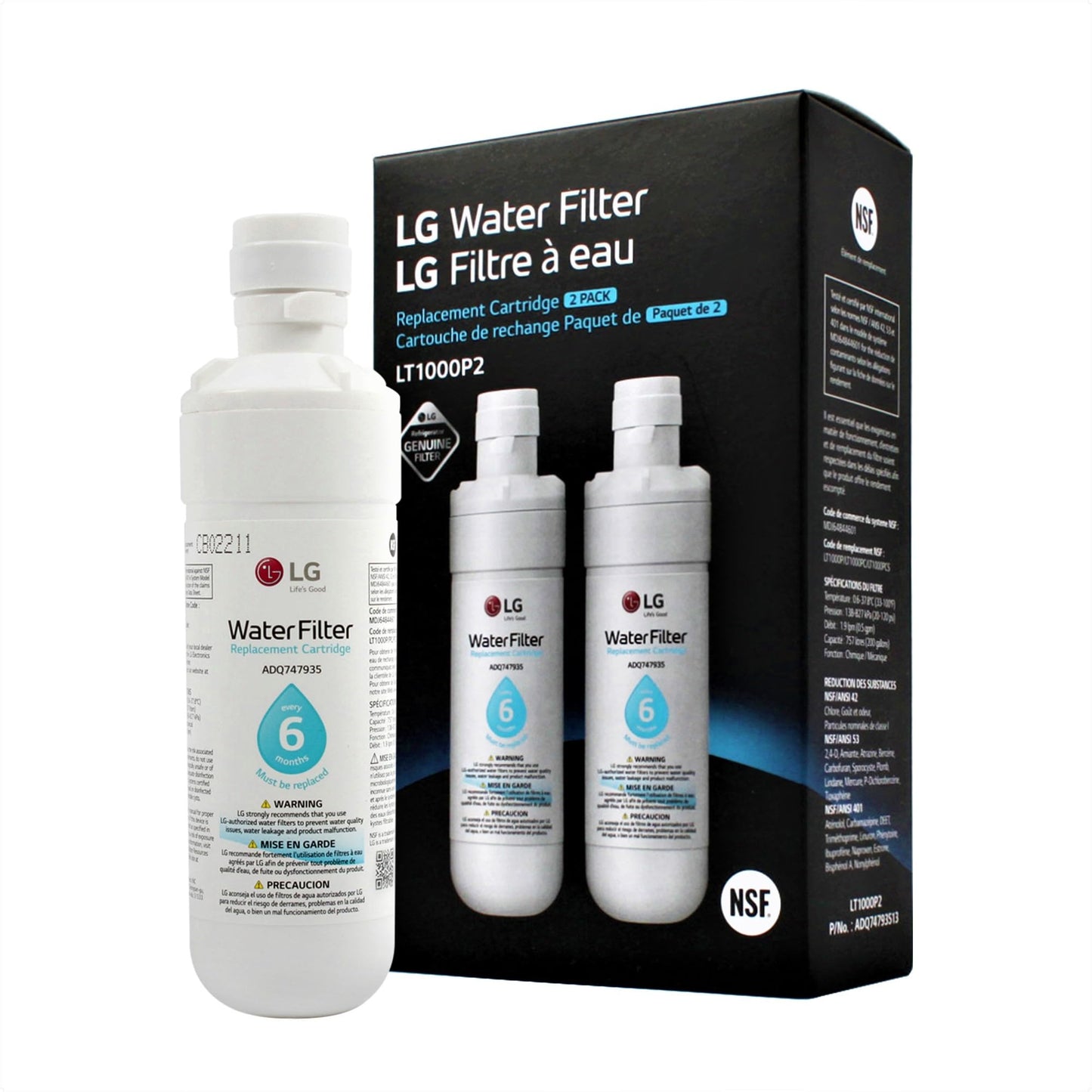 LG LT1000P Refrigerator Water Filter