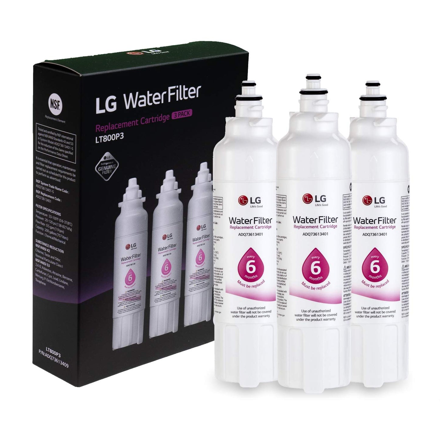 LG LT800P Refrigerator Water Filter