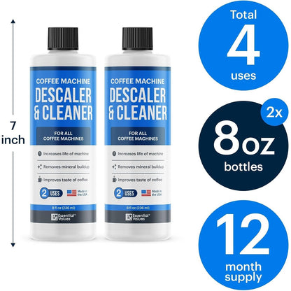 Coffee Machine Descaler Cleaner for all Automatic Coffee Makers & Espresso Machines