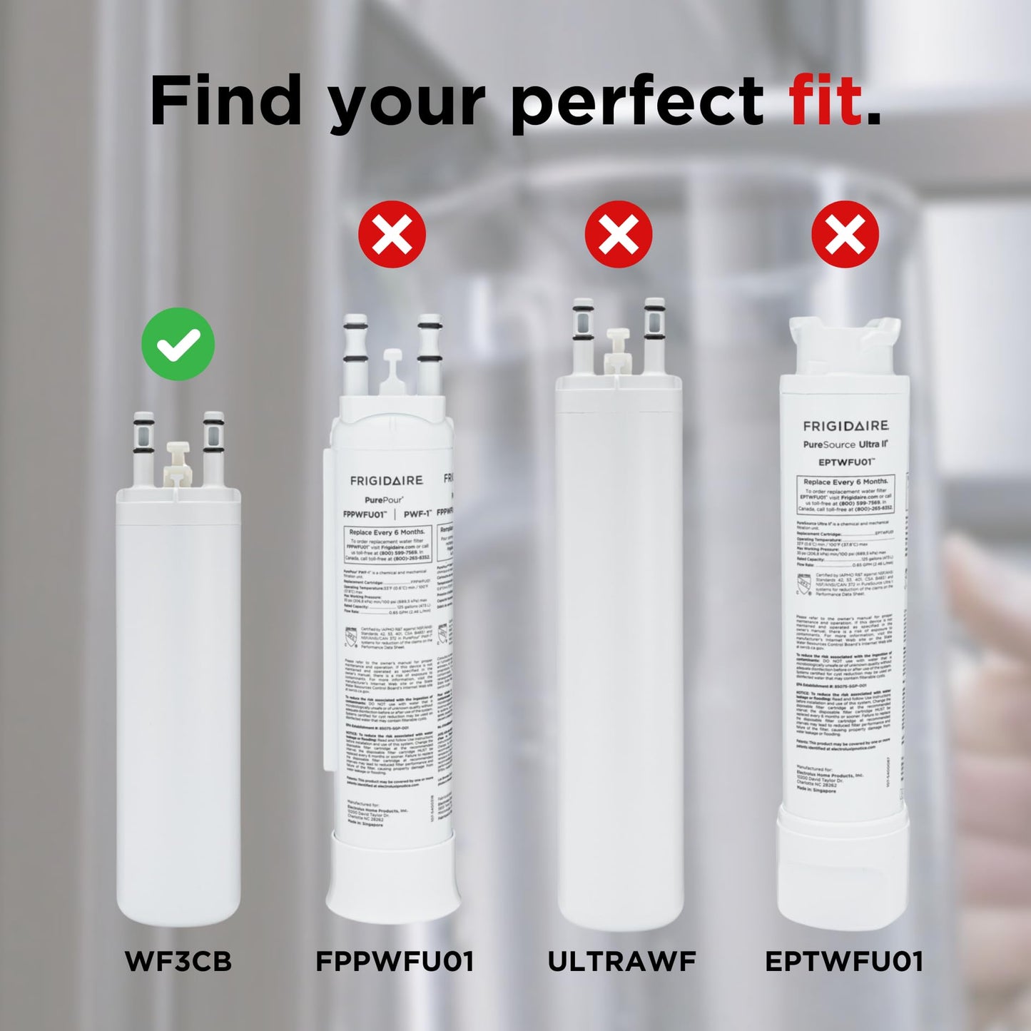 Frigidaire WF3CB PureSource3 Refrigerator Water Filter