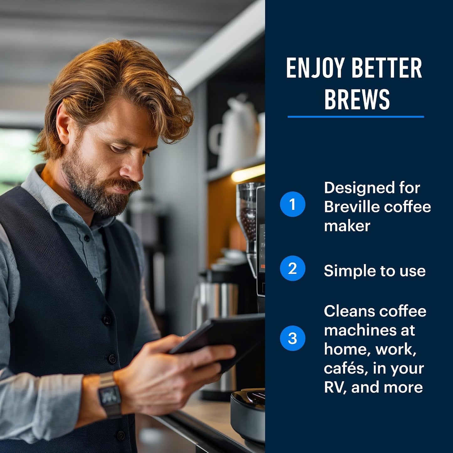 Coffee Machine Descaler Cleaner for all Automatic Coffee Makers & Espresso Machines