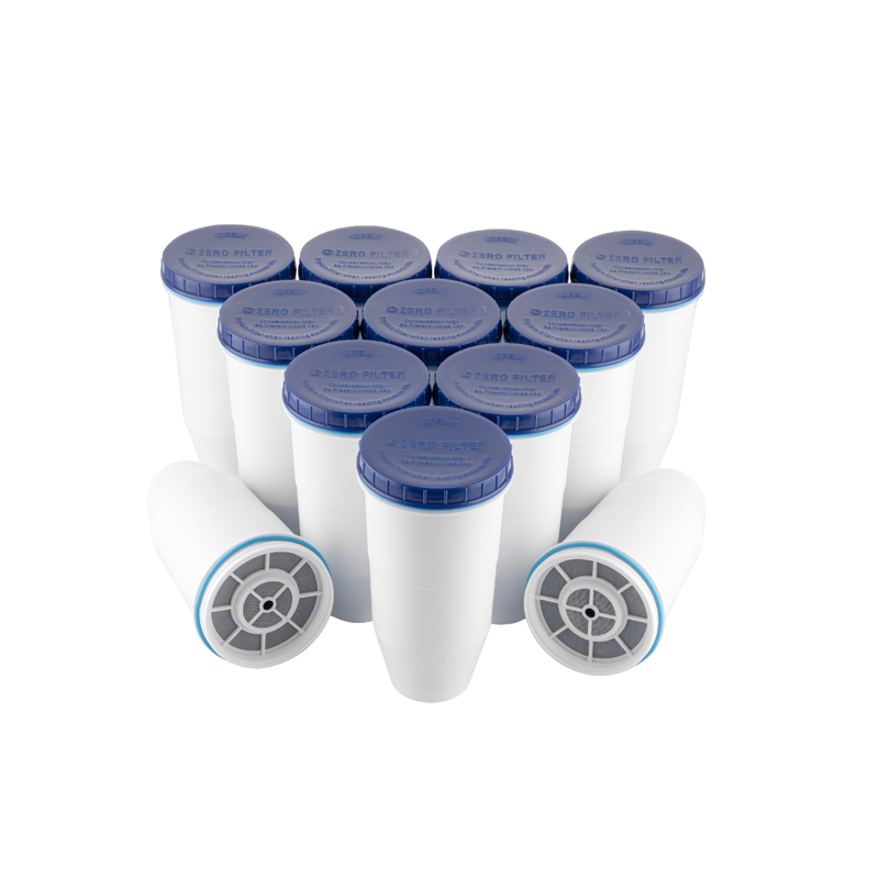 Five-stage replacement water filter pack from Zero Filter Store, showing the filters and packaging in the image.