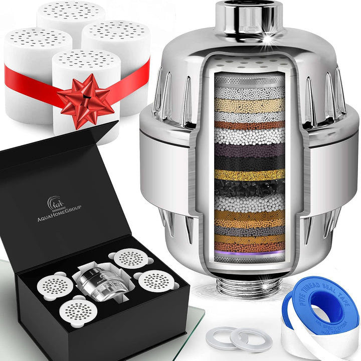 20-Stage Shower Filter + 5 Replacement Cartridges