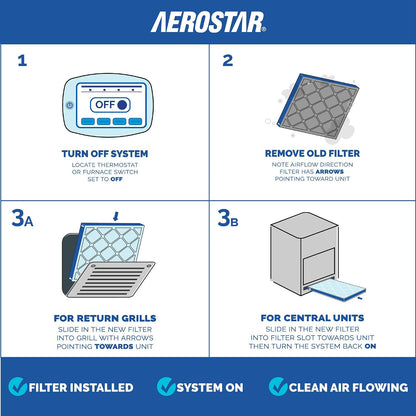 20x20x1 MERV 11 Pleated Air Filter (6-Pack)