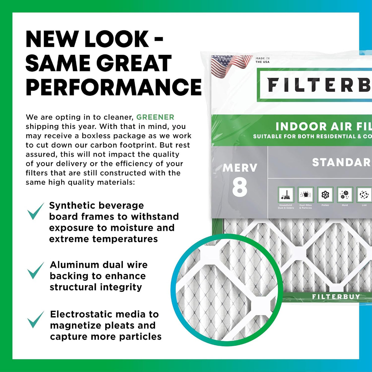 20x20x1 MERV 8 Pleated Air Filter (4-Pack)