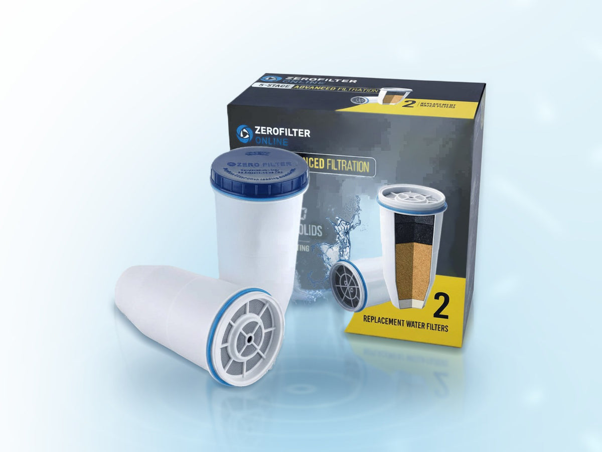 Zero Filter Online 2-pack box with two 5-stage replacement filters
