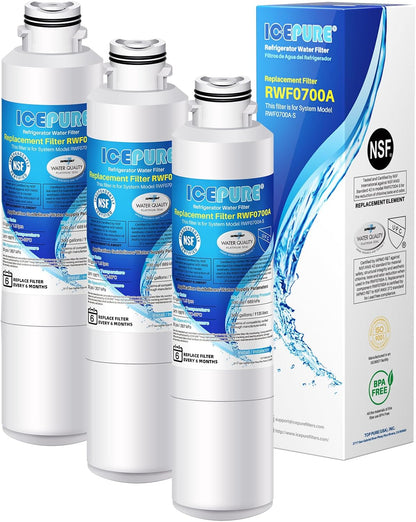 Premium Refrigerator Water Filter 3-Pack – Compatible with Samsung DA29-00020B