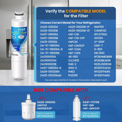 Premium Refrigerator Water Filter 3-Pack – Compatible with Samsung DA29-00020B