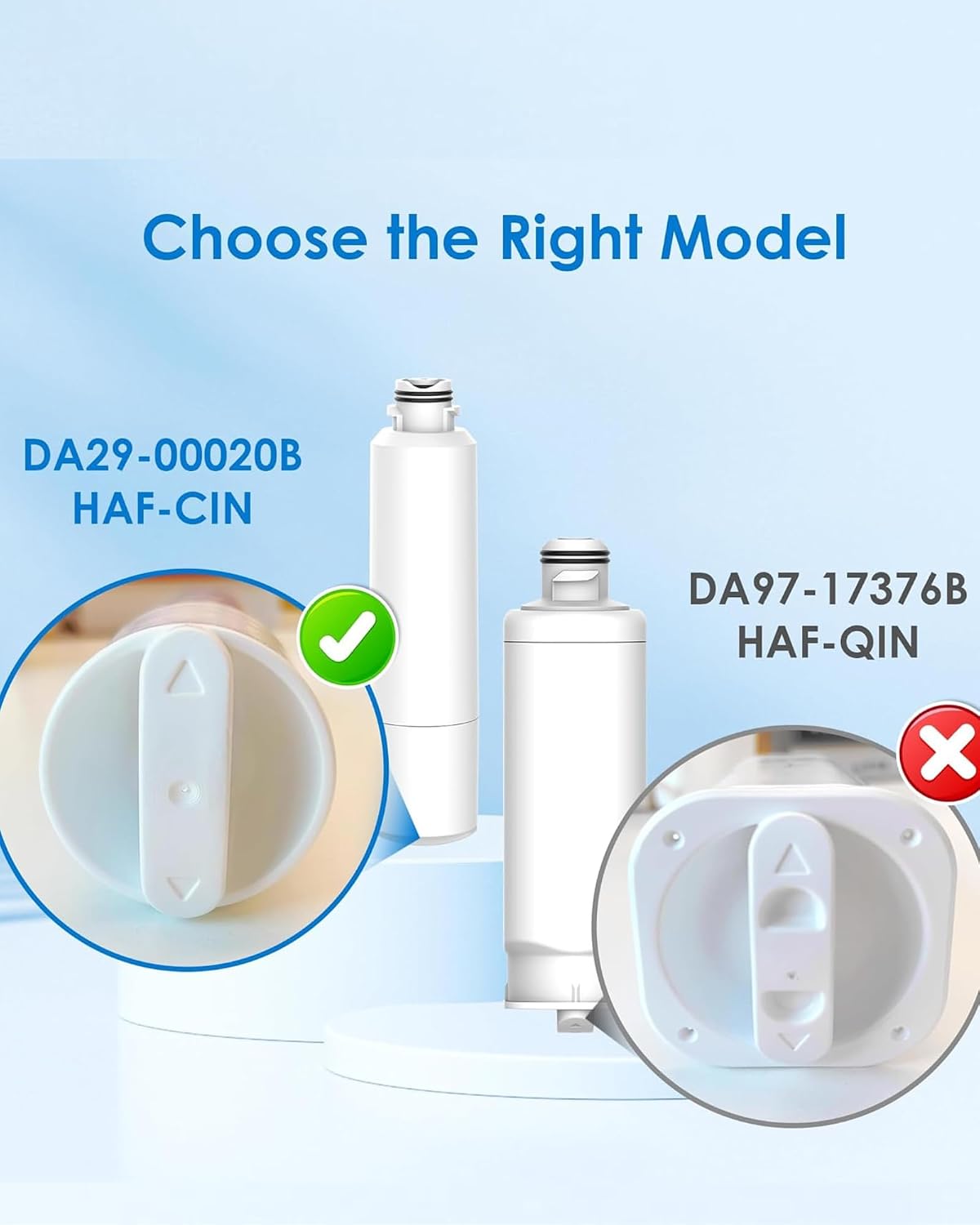 Refrigerator Water Filter 3-Pack – Compatible with Samsung DA29-00020B