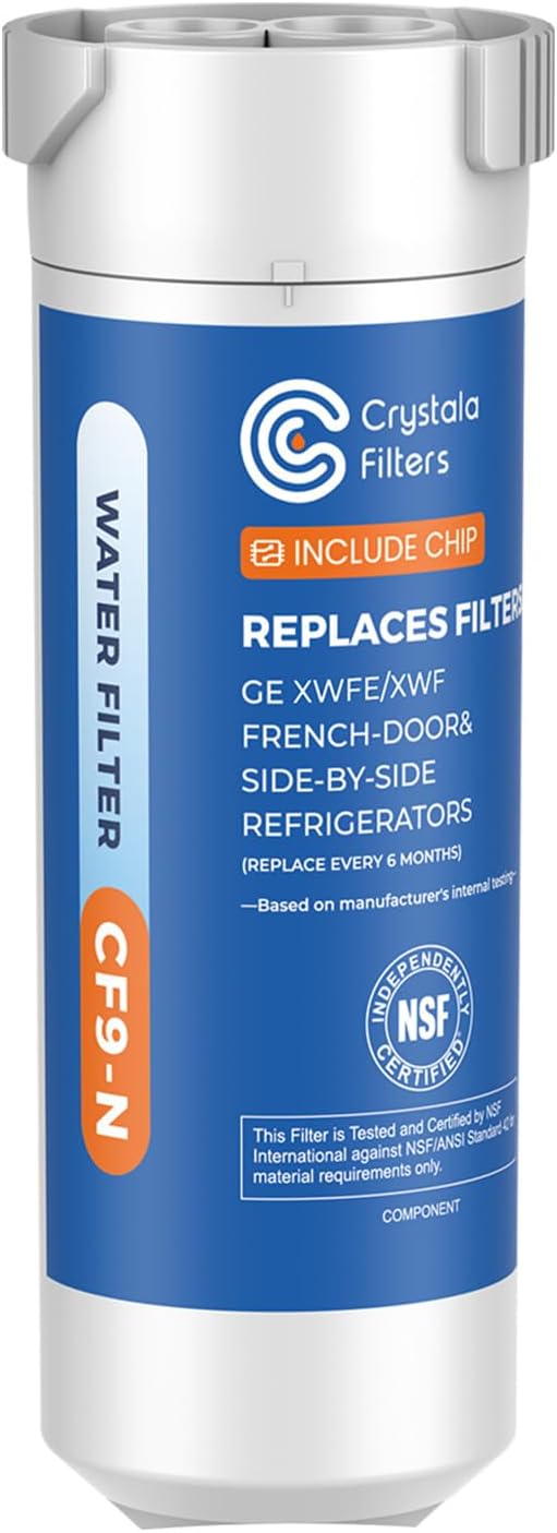 Refrigerator Water Filter with Chip – Compatible with GE XWFE